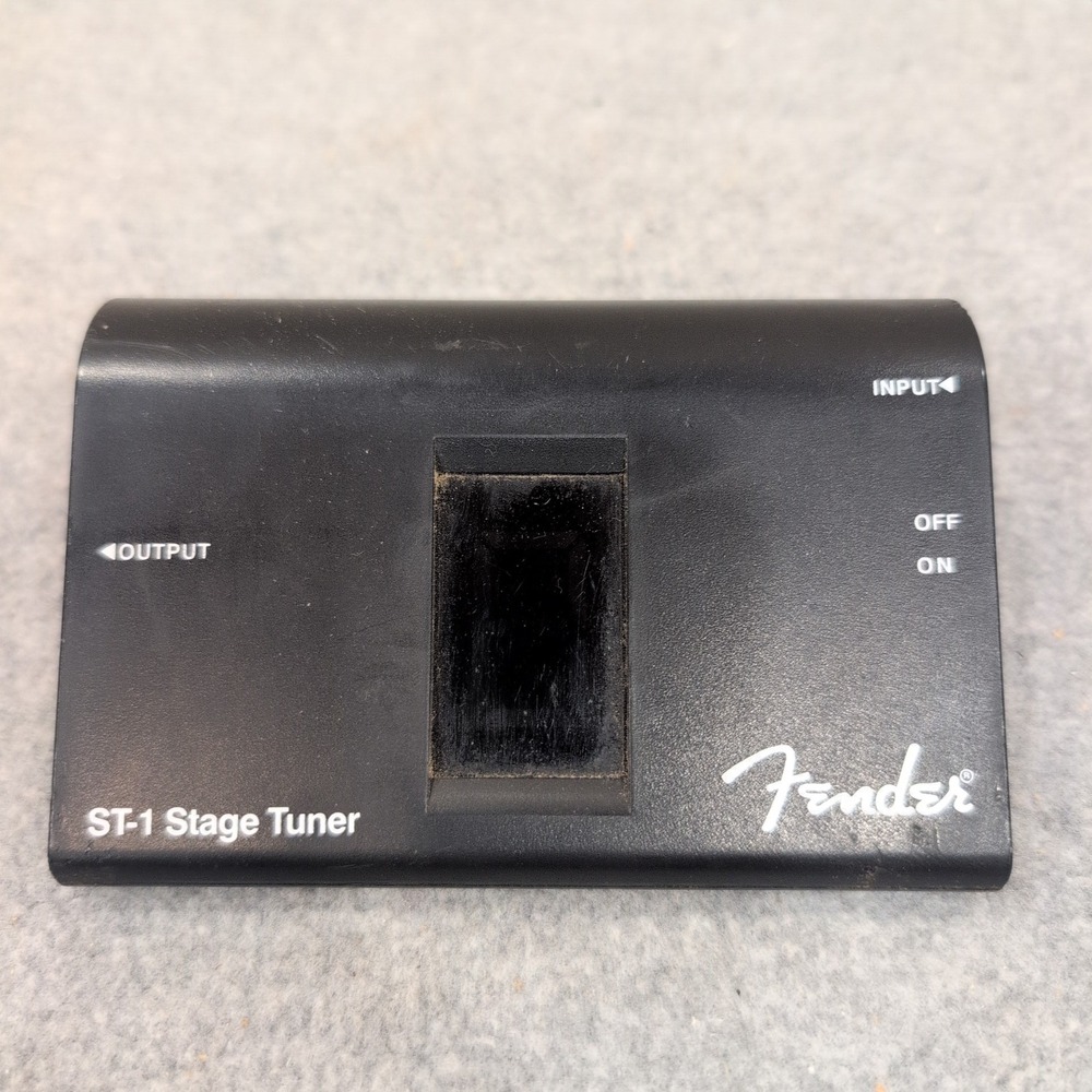 Fender ST-1 Stage Tuner Automatic Chromatic Guitar Bass‎ Tuner Black Made Korea